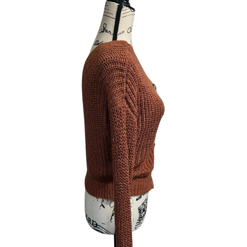 Moon & Madison Thick‎ Chunky Knit Fall Cardigan Sweater, S - Picture 3 of 11